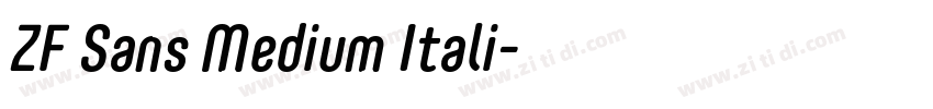 ZF Sans Medium Itali字体转换
